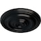 Ekena Millwork Kepler Traditional Ceiling Medallion (For Canopies up to 2 5/8"), 11 7/8"OD x 1 1/4"P, Jet Black CM12KPBLF - alternate 4
